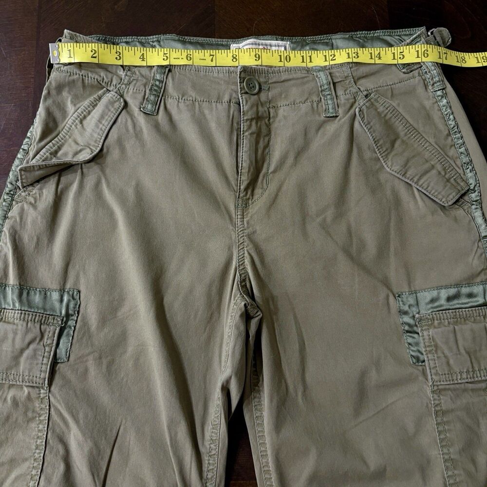Vintage Abercrombie & Fitch Baggy Cargo Pants Womens Sz 10 Paratrooper 90s Y2K - Picture 7 of 10